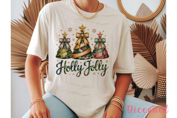 Camo Christmas Trees: Festive Illustrations for Sellers