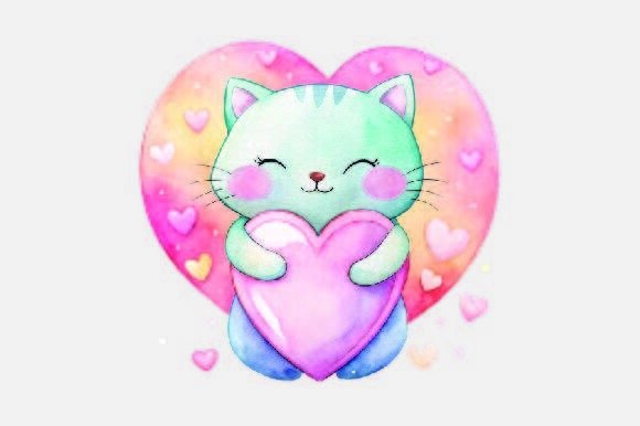 Cat Love Christmas PNG Illustrations Review