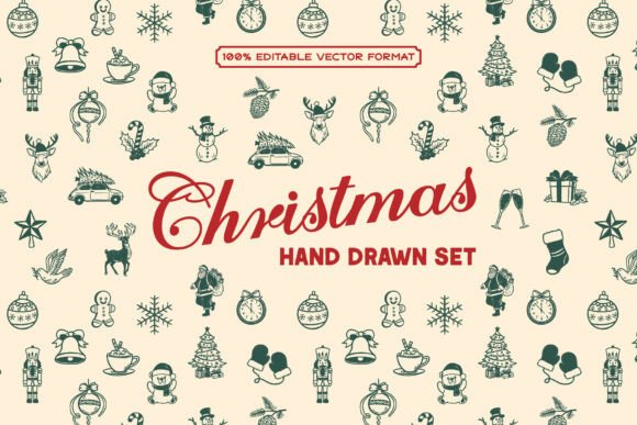 Christmas Hand Drawn Vector Set Review