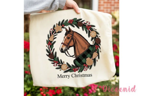 Christmas Horse Wreath PNG Clipart Review