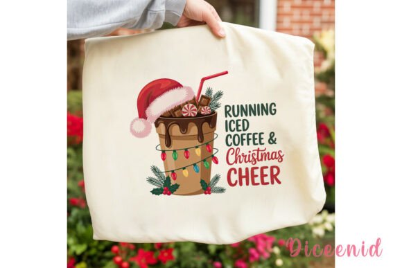 Christmas Iced Coffee PNG Clipart: Illustrations for Sellers