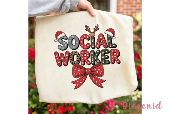 Christmas Social Worker PNG Clipart & Illustrations