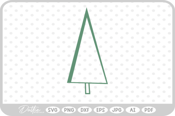 Christmas Tree Xmas Festive SVG PNG DXF Illustrations