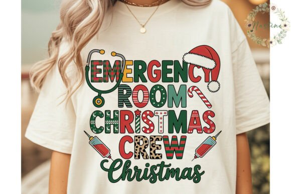 ER Christmas Crew Sublimation Design Illustrations