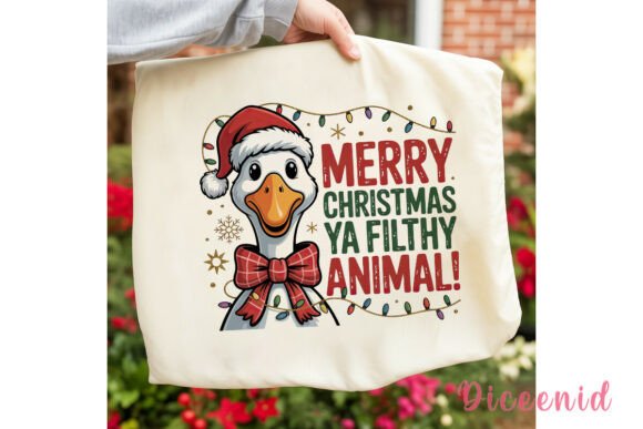 Funny Christmas Goose Sublimation Design for Illustrations