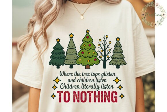 Funny Christmas Tree Quote PNG Clipart & Illustrations