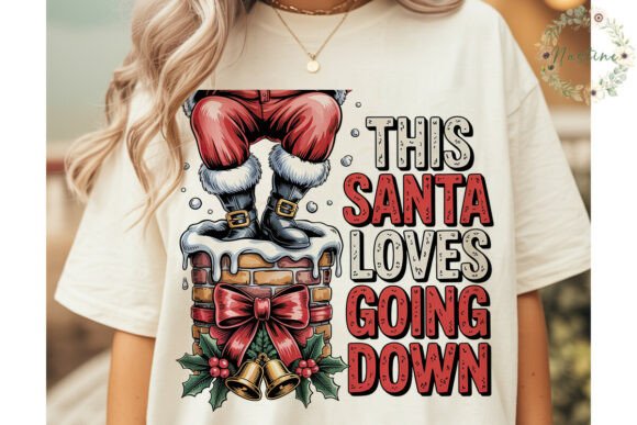 Funny Santa Leopard Christmas PNG Illustrations