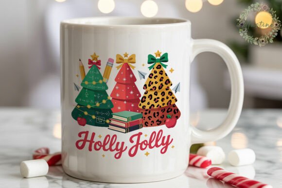 Holly Jolly School Christmas Trees PNG Review