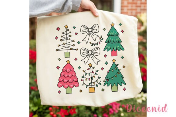 Pastel Christmas Trees Bows PNG Clipart: A Designer’s Review