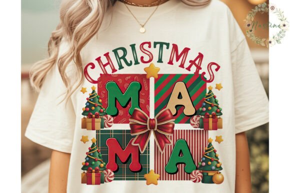 Review: Christmas MAMA Block Letters PNG Clipart Illustrations