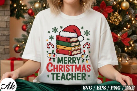 Reviewing the Merry Christmas Teacher SVG Design