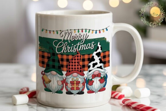 Rustic Gnomes Christmas PNG Clipart Illustrations