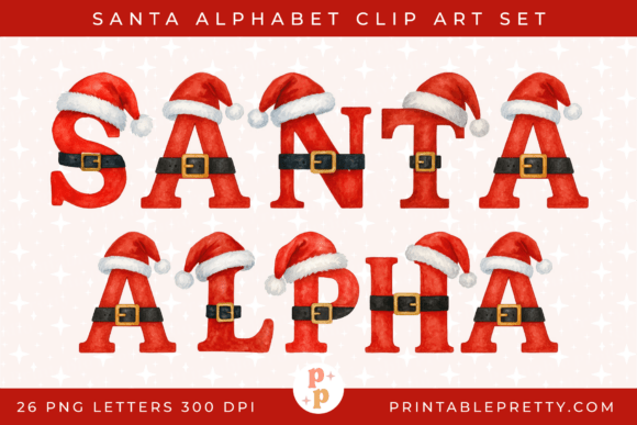 Santa Alphabet Christmas PNG Set Review
